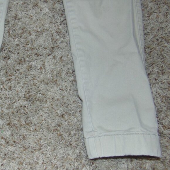 Mens Joggers Pants Medium Beige Twill Elastic Waist Tapered Leg Urban Pipeline - Picture 3 of 5